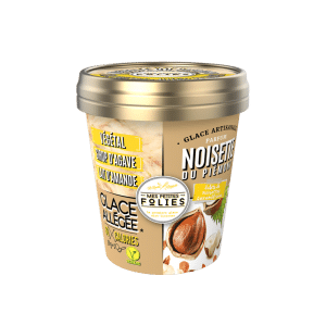 Glace Végétale, allégée en calories Noisette du Piémont