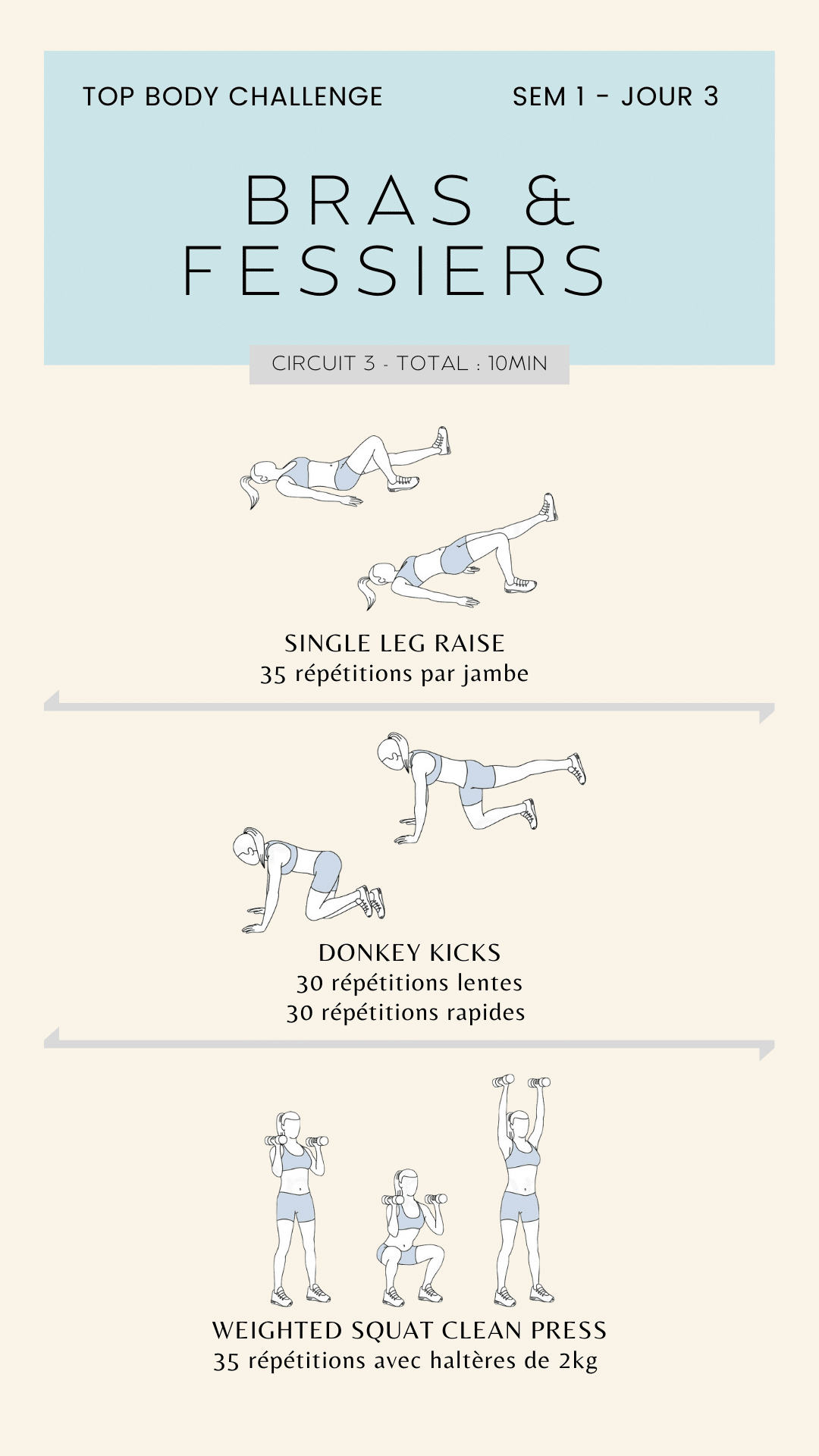 Top body challenge semaine 1