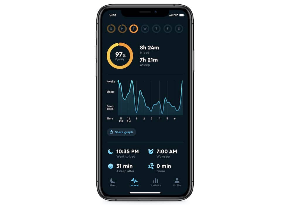 hygiène de vie sommeil sleep cycle application