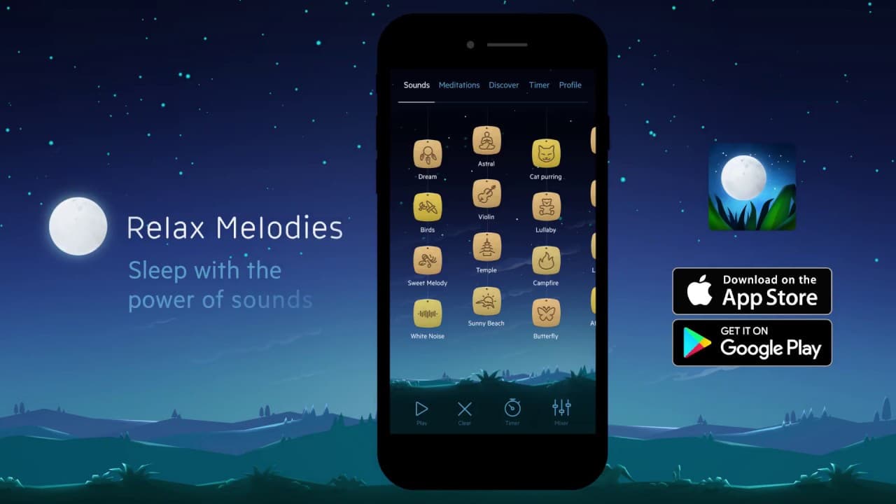 hygiène de vie sommeil relax melodies application