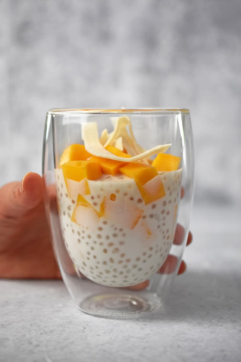 pudding tapioca mangue