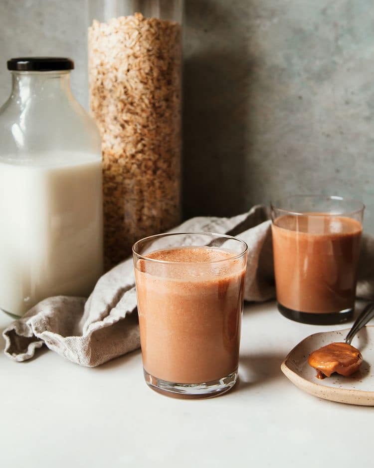 smoothie mocha beurre de cacahuètes 